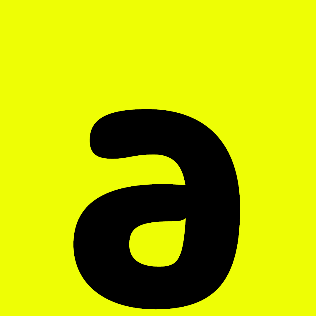 Madimi One letterforms, animated